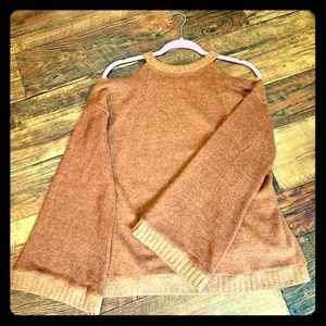Keyhole shoulder sweater, Rust Orange. NEVER WORN.